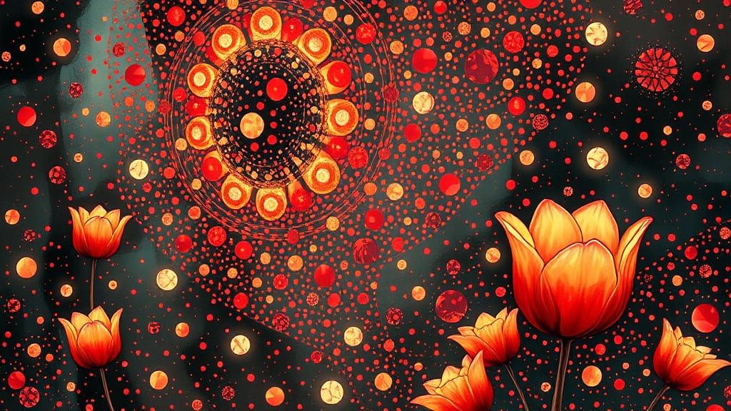 Ethereal Goddess Blodeuwedd in Whimsical Liquid Opal Style