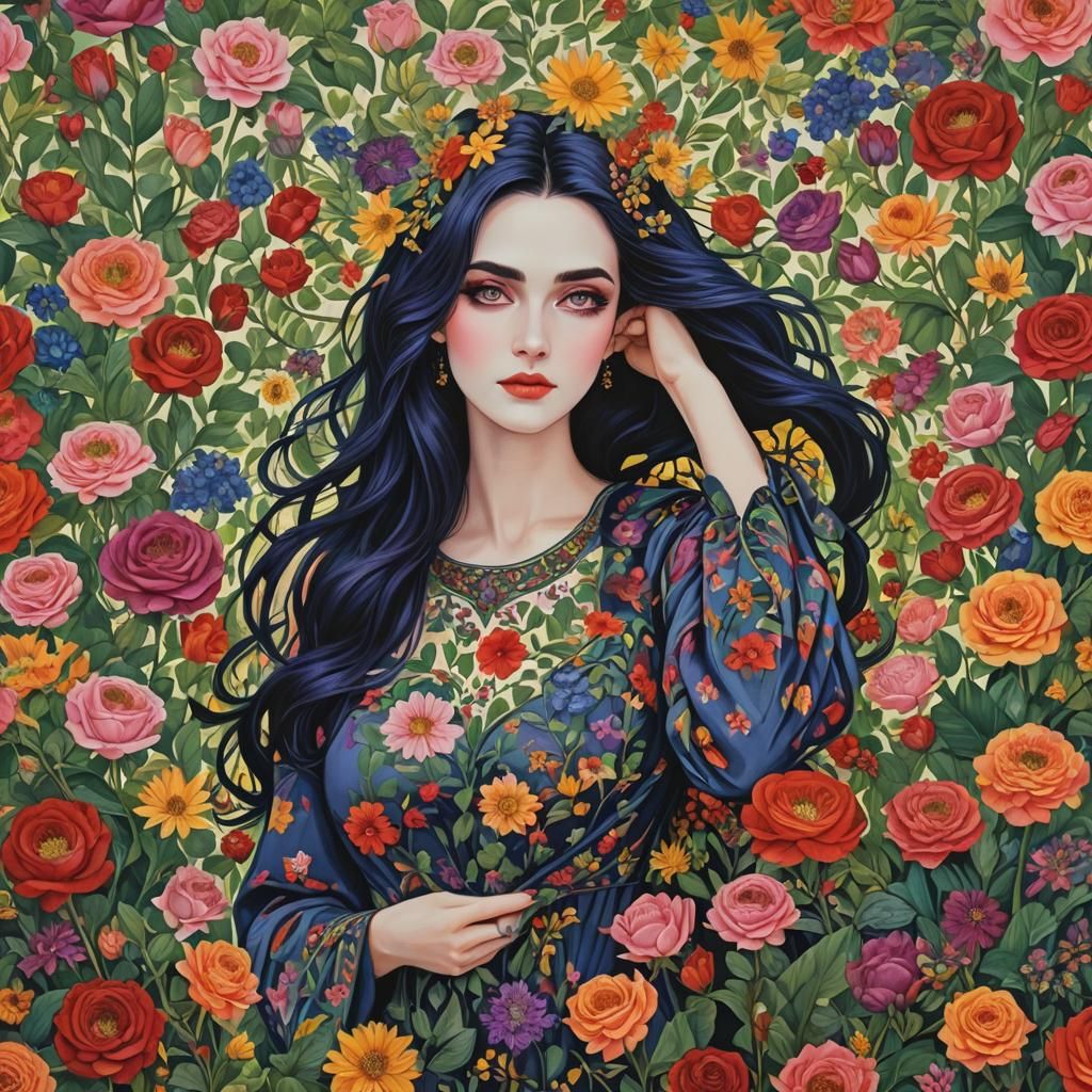 Twilight Gathering: A Hyperrealistic Gouache Painting