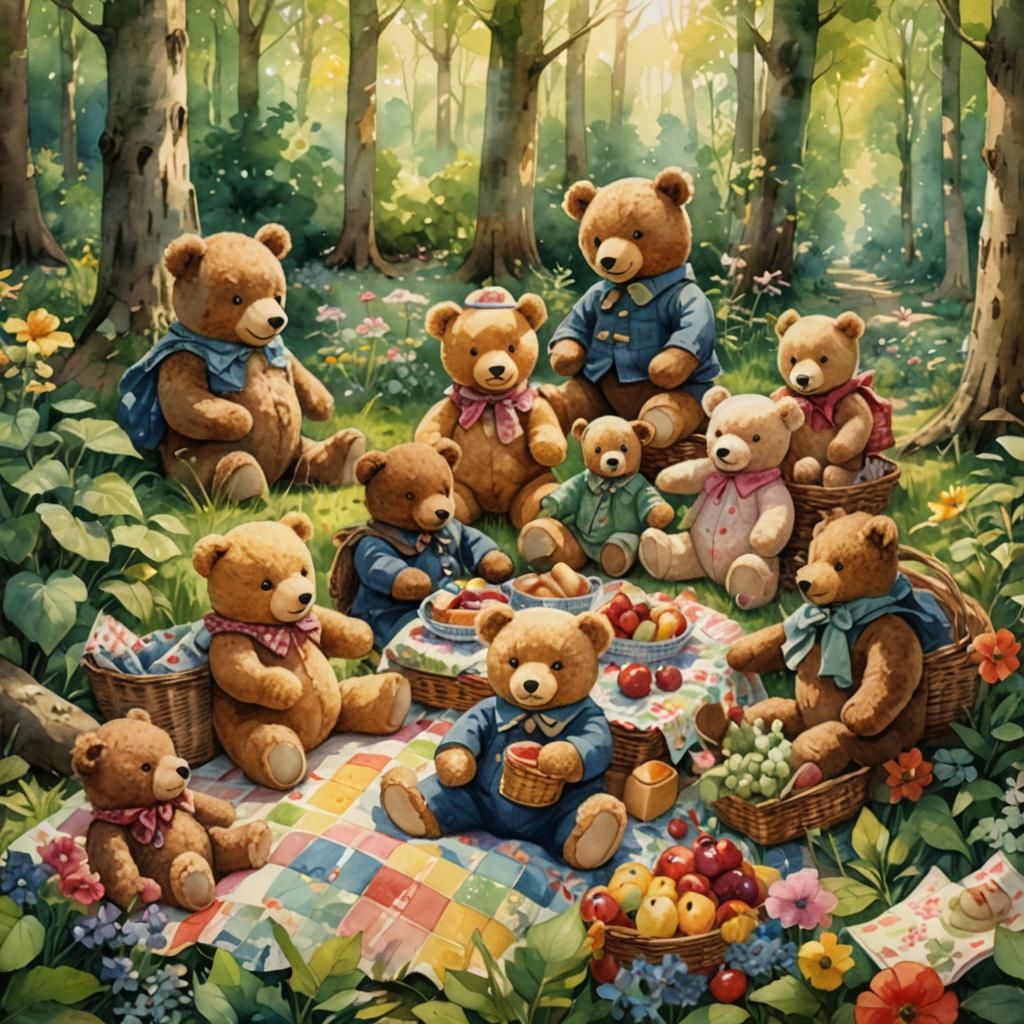 You can't beat an authentic teddy bears picnic