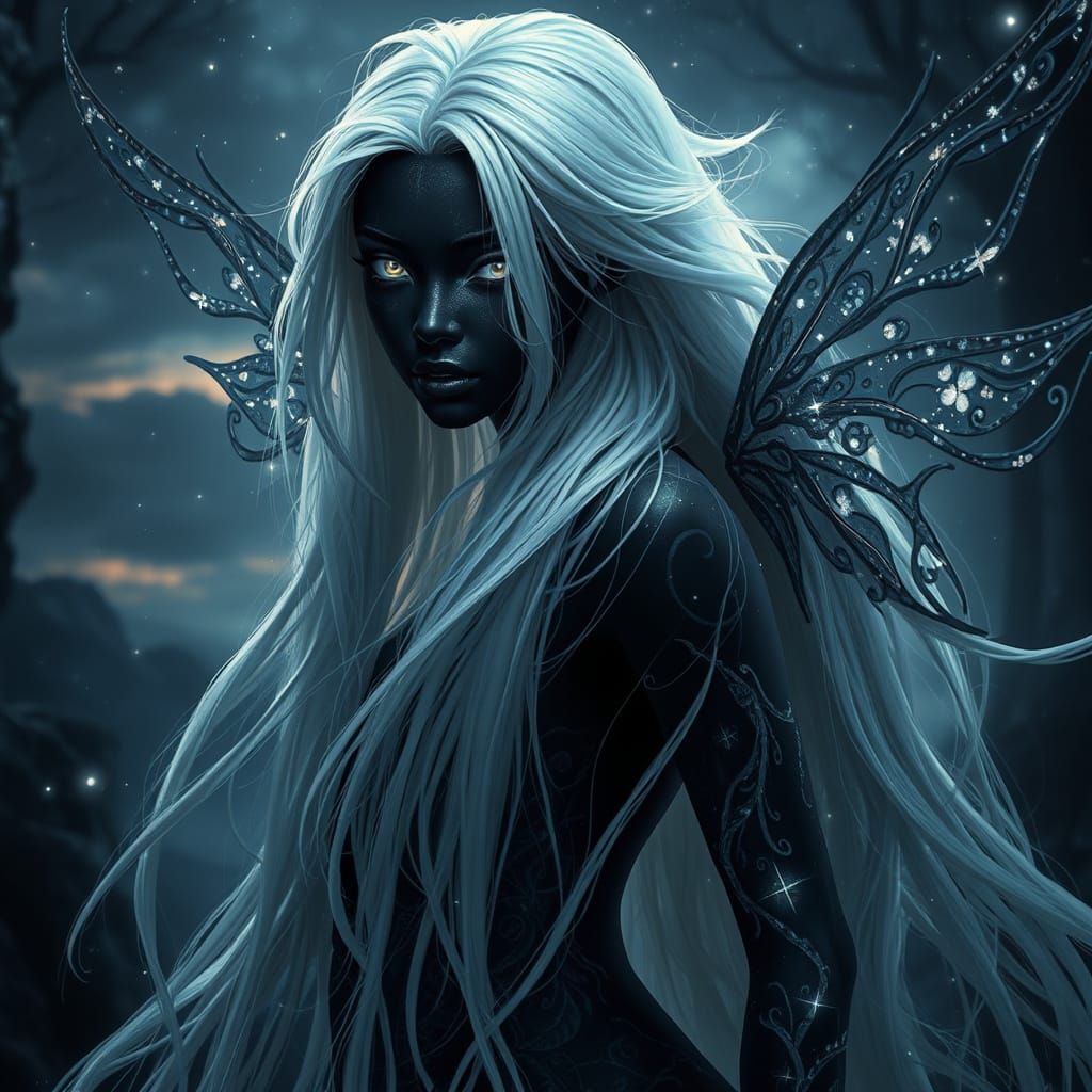 Majestic Dark Fantasy Fairy
