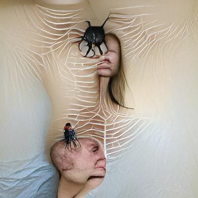 Human-Spider Hybrid: Surreal Fusion of Species