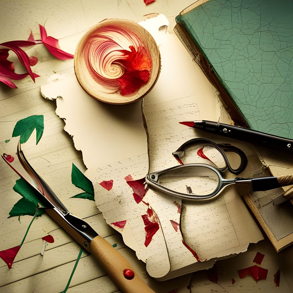 AI Interpretation of Torn Paper Therapy