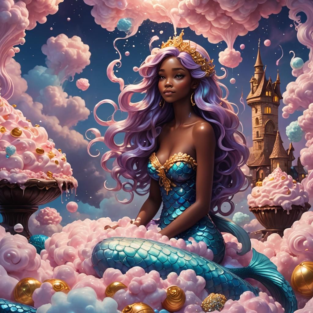 Cotton Candy Mermaid at Chocolate Well