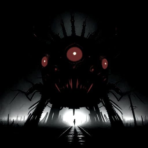 Crawling Abomination Train in Dark Fantasy