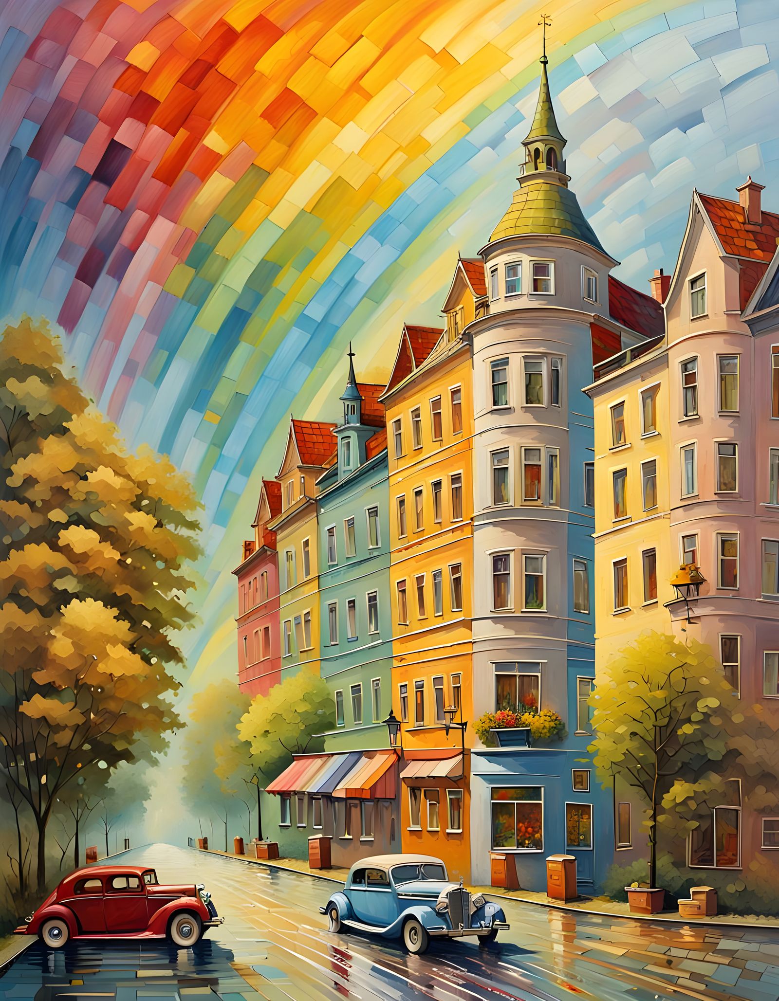 Elegant Impressionist Flowers in a Vibrant Sunlit Space