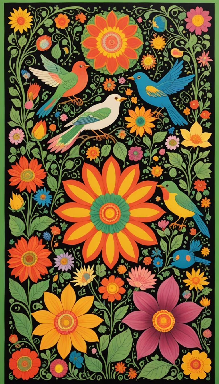 Vivid 1960s Psychedelic Concert Poster Art