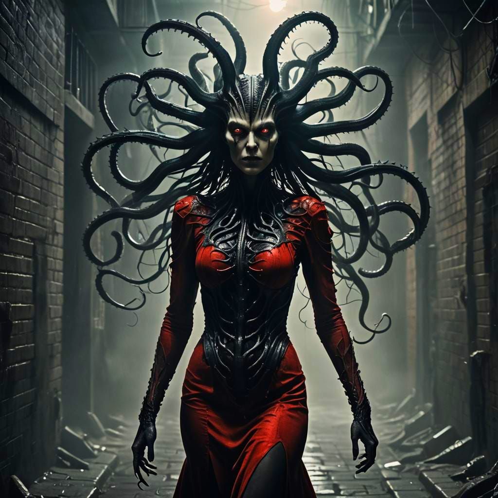 Lovecraftian Horror Emerges from Dark Alley