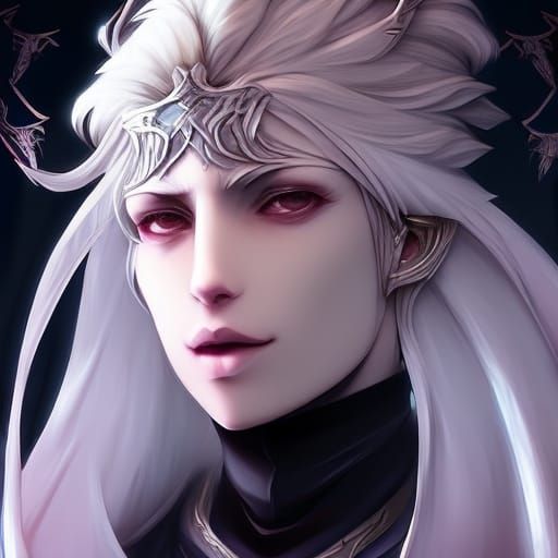 Woman in Black Robe: Detailed Digital Portrait