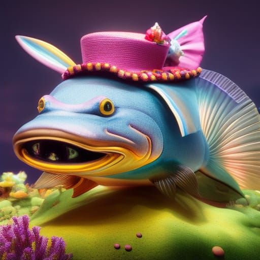 Catfish Wearing A Hat