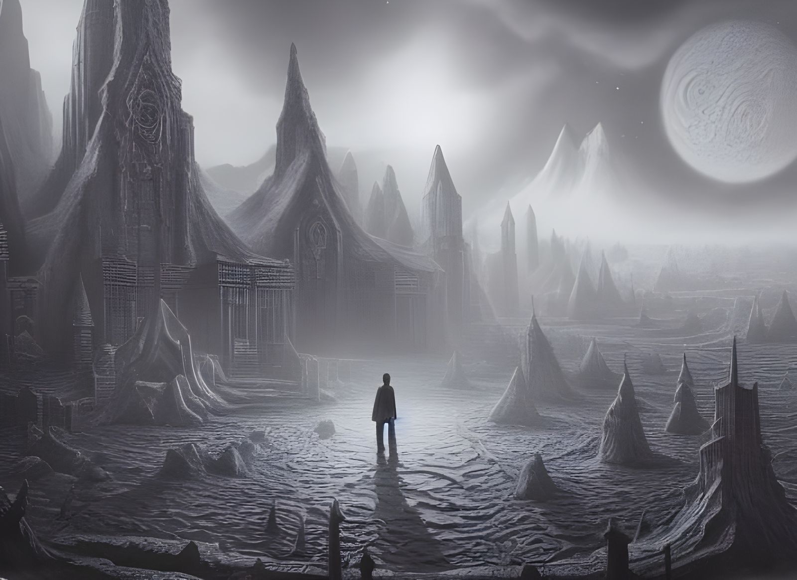 Lovecraftian World: Detailed Matte Painting in Unreal Engine