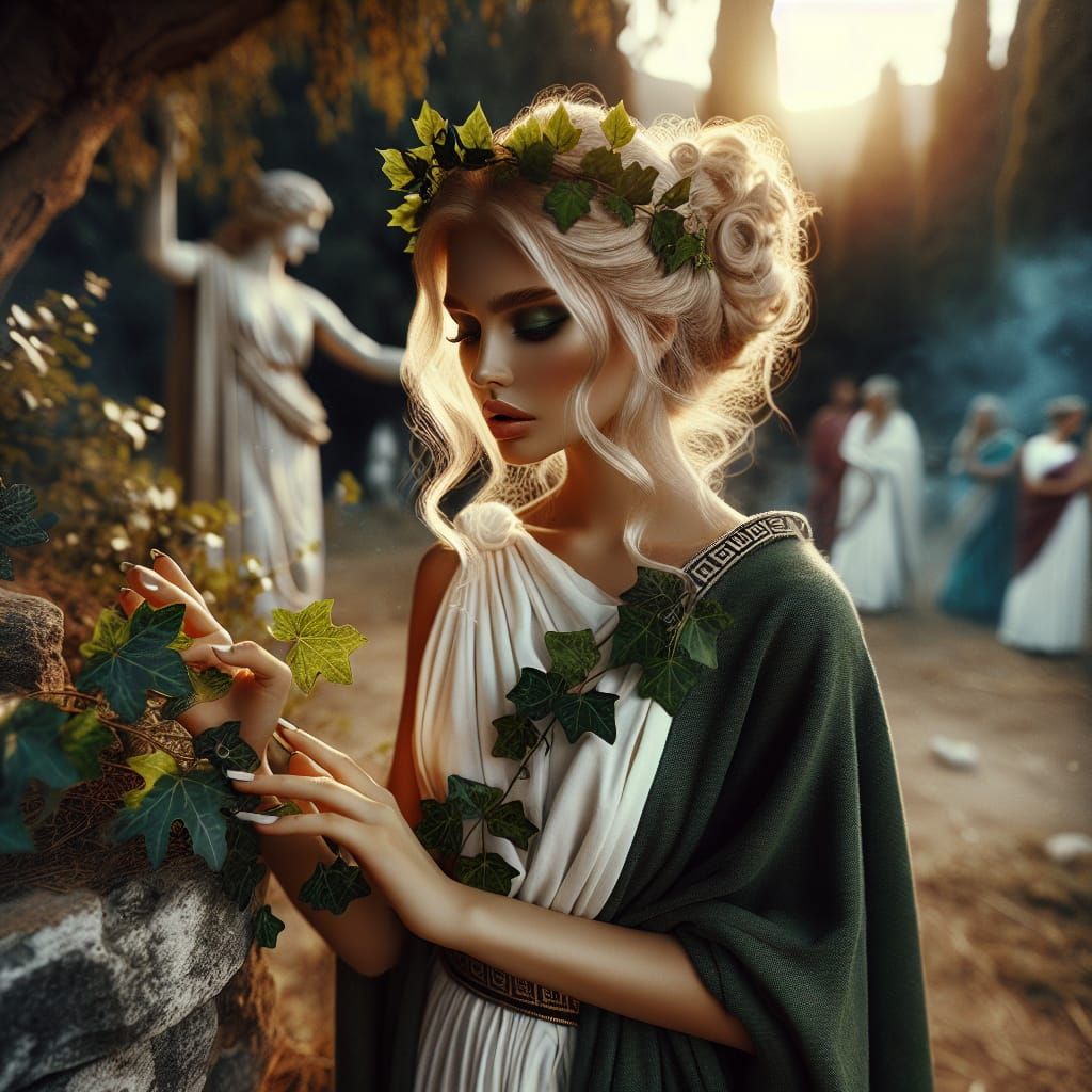Panacea, Goddess of Remedies, Gathering Herbs in Ancient Gre...