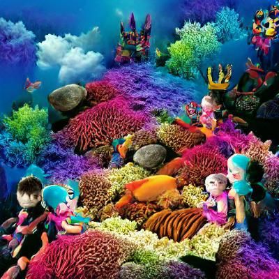 Underwater Coral Reef Ecosystem