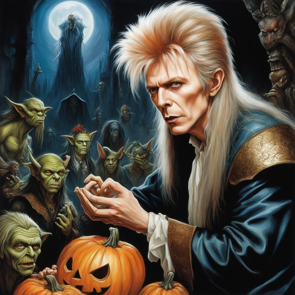 Goblin King Halloween: A Hyperrealistic Digital Painting