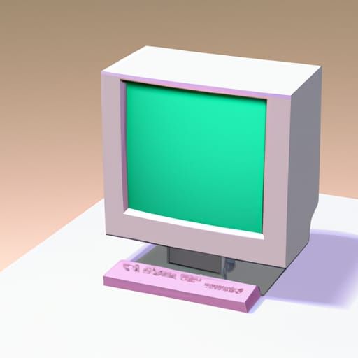 Vintage 90s Computer Monitor as 3D Model