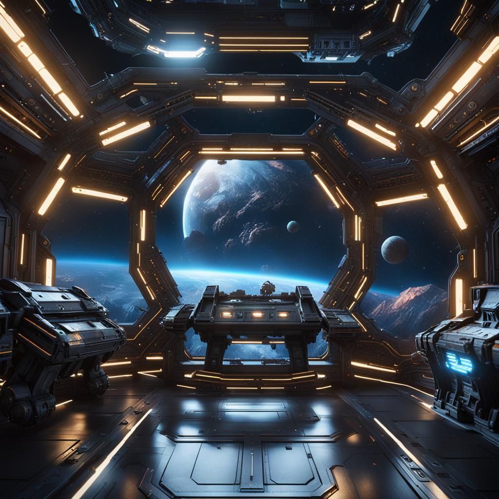 Spectacular Galaxy Rendered in 3D Game Style