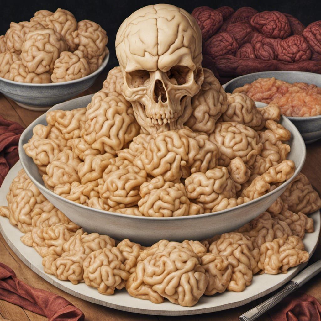 Small Bowl of Brains: An Unsettling Still Life