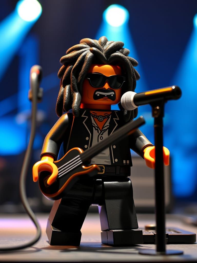 LEGO Lenny Kravitz Rocks the Stage