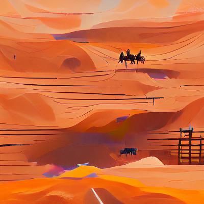 Classic Wild West Scene