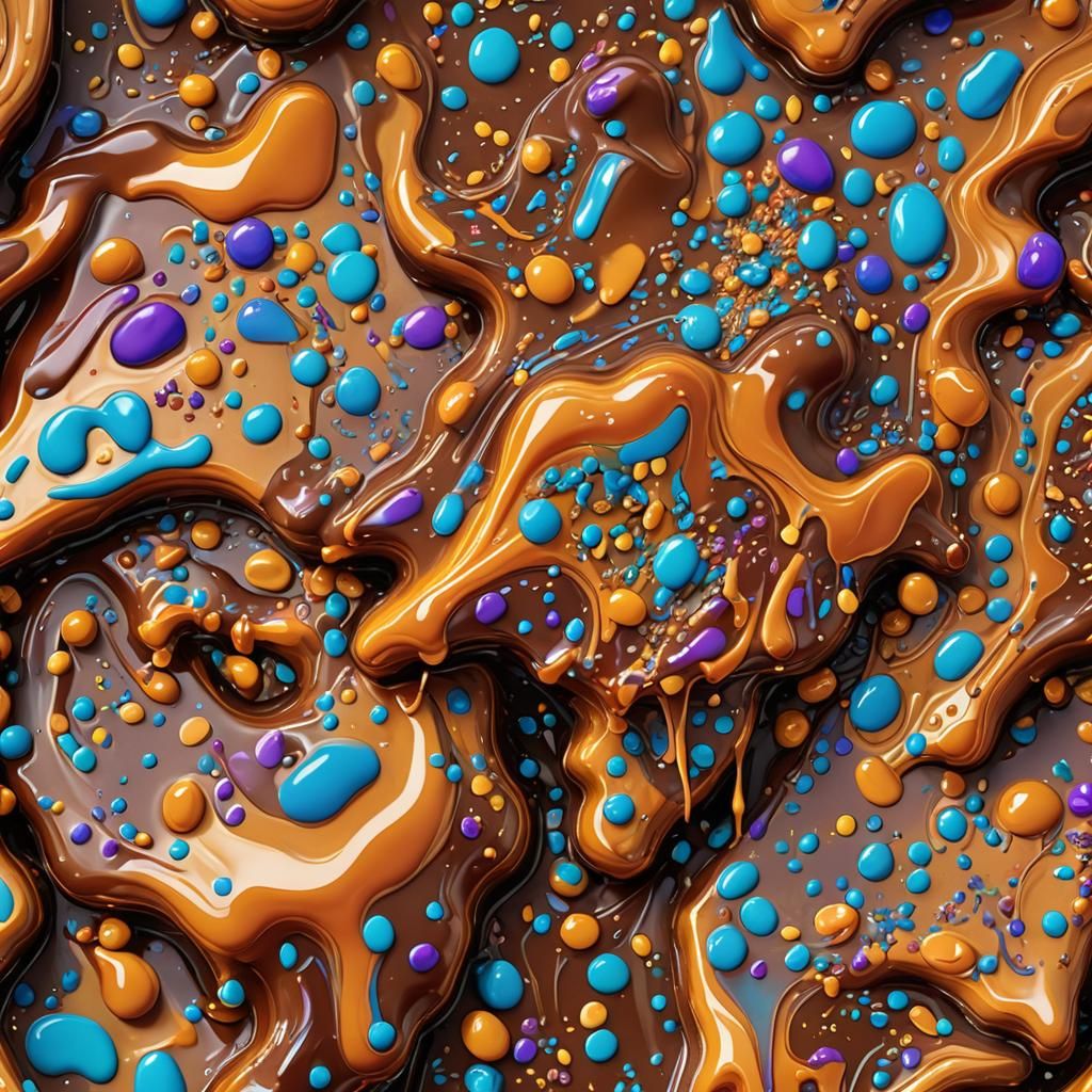 Colorful Toffee in Fantasy Art Style