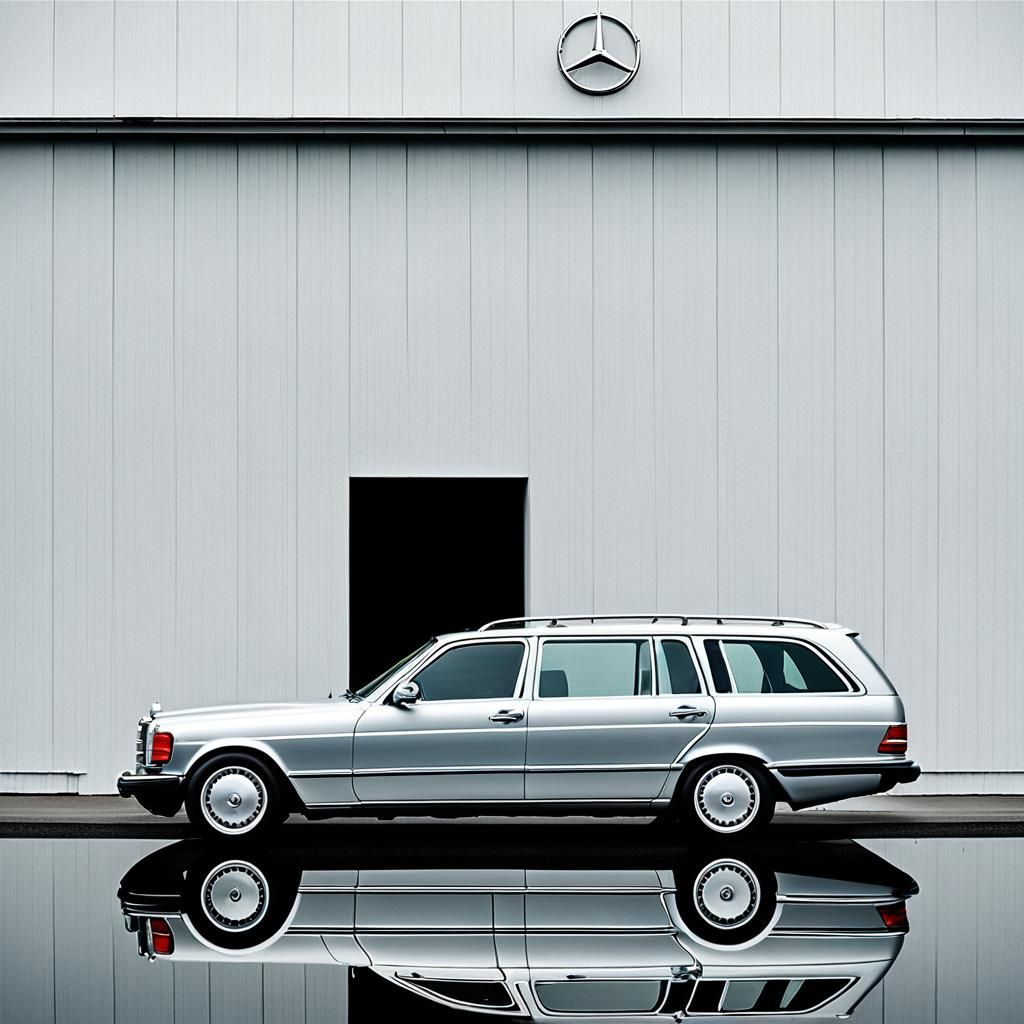 Sleek Mercedes-Benz Station Wagon in Silver