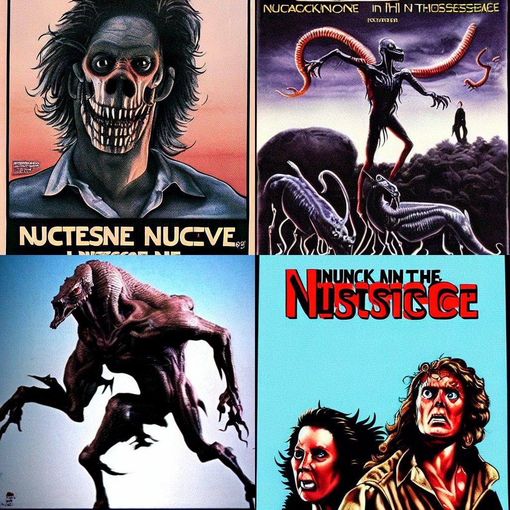 1980s Horror Movie Poster: Nuckelavee Approaches