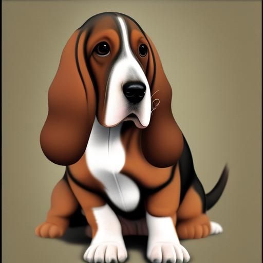 Basset Hound drawing