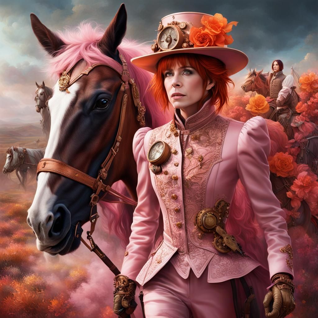 Steampunk Fairy Portrait in Hyperrealism Style