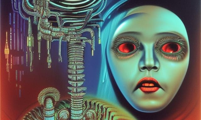 Neon Sci-Fi Cosmic Vibrations: Concept Art