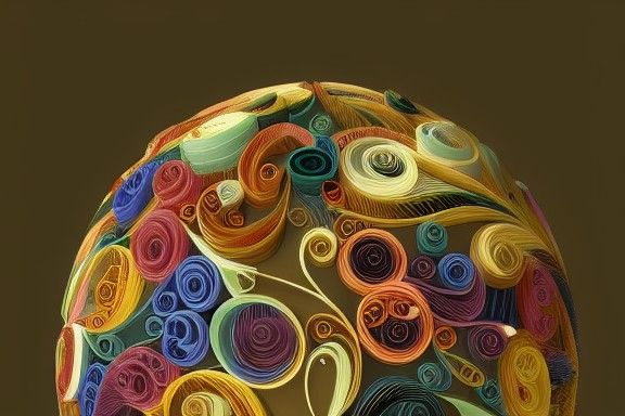 Cosmic Space in Lyrical Abstraction Style