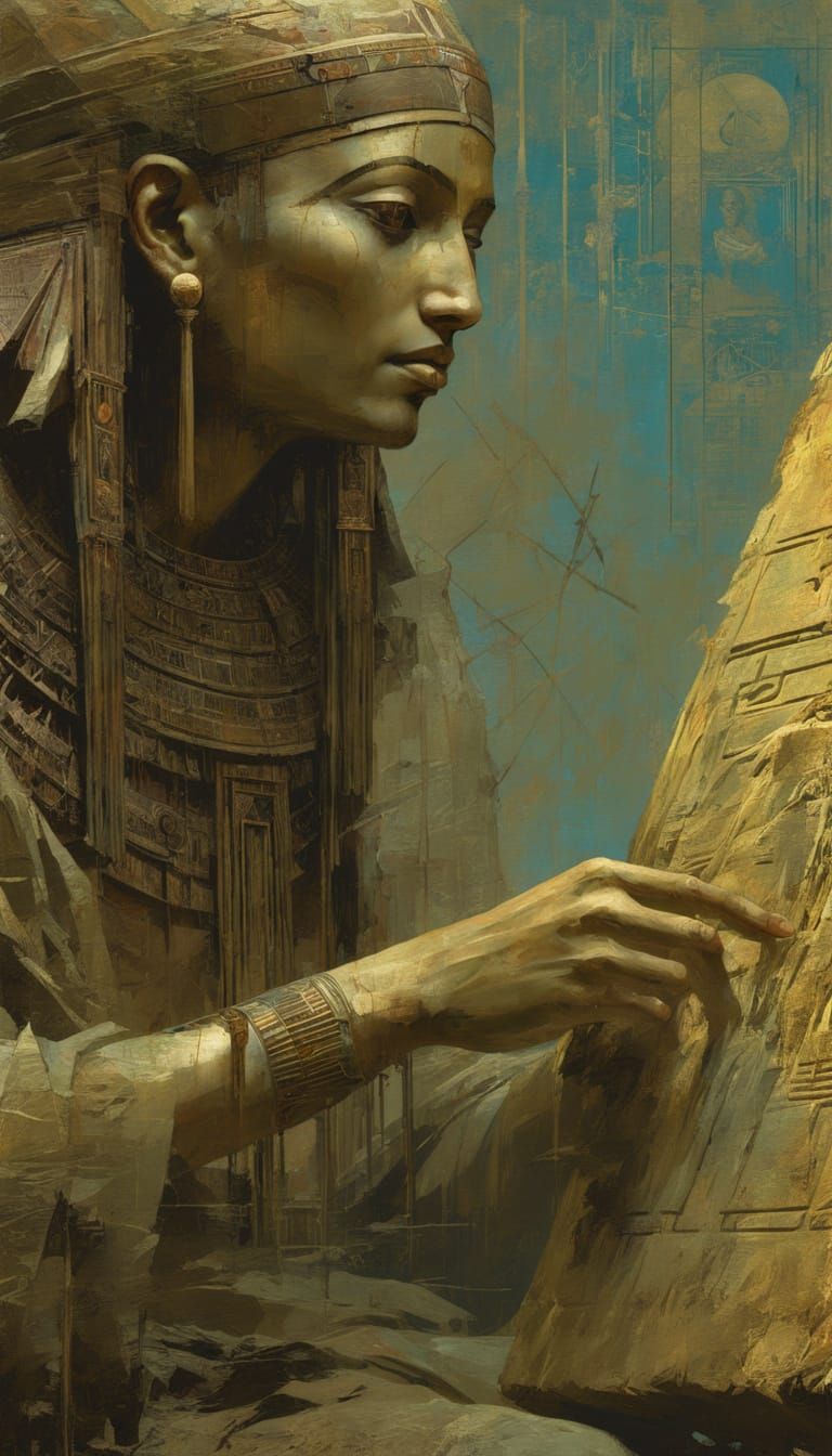 Avant-Garde Expressionist Masterpiece of Ancient Egypt