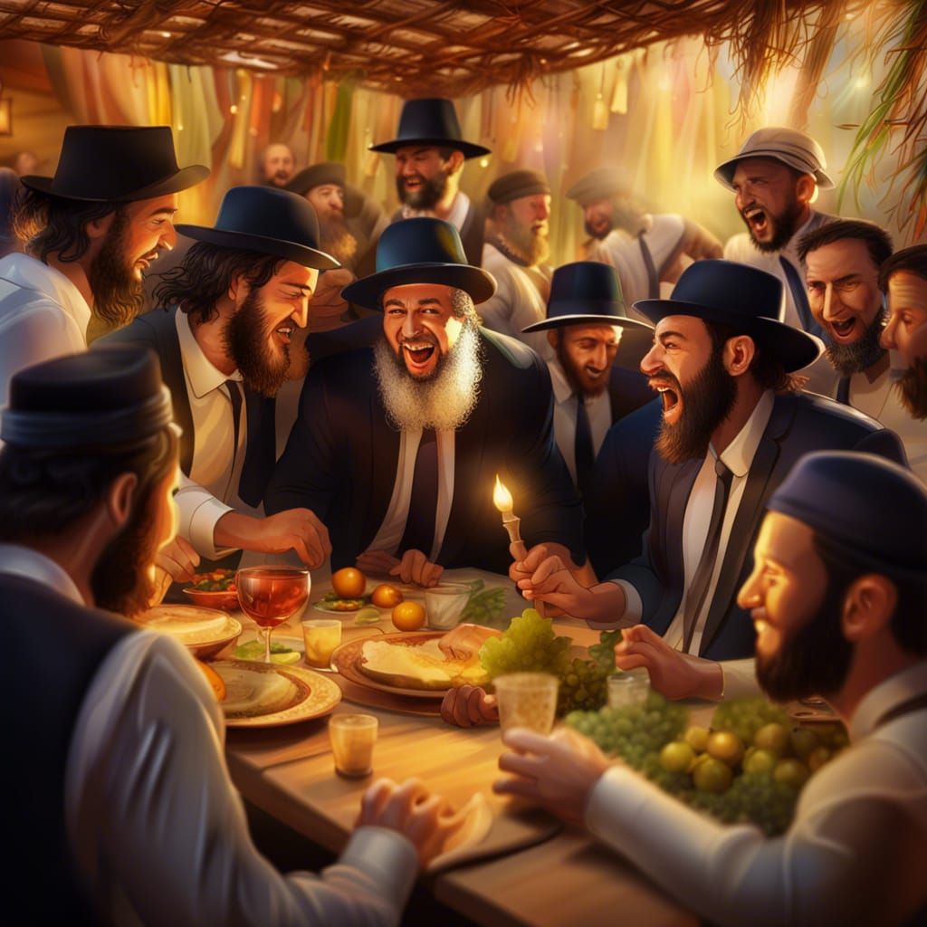 Haredi Jews Celebrate Sukkot in Hyperrealistic Detail