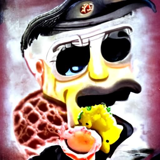 Hitler Eats Spongebob: A Disturbing Cartoon