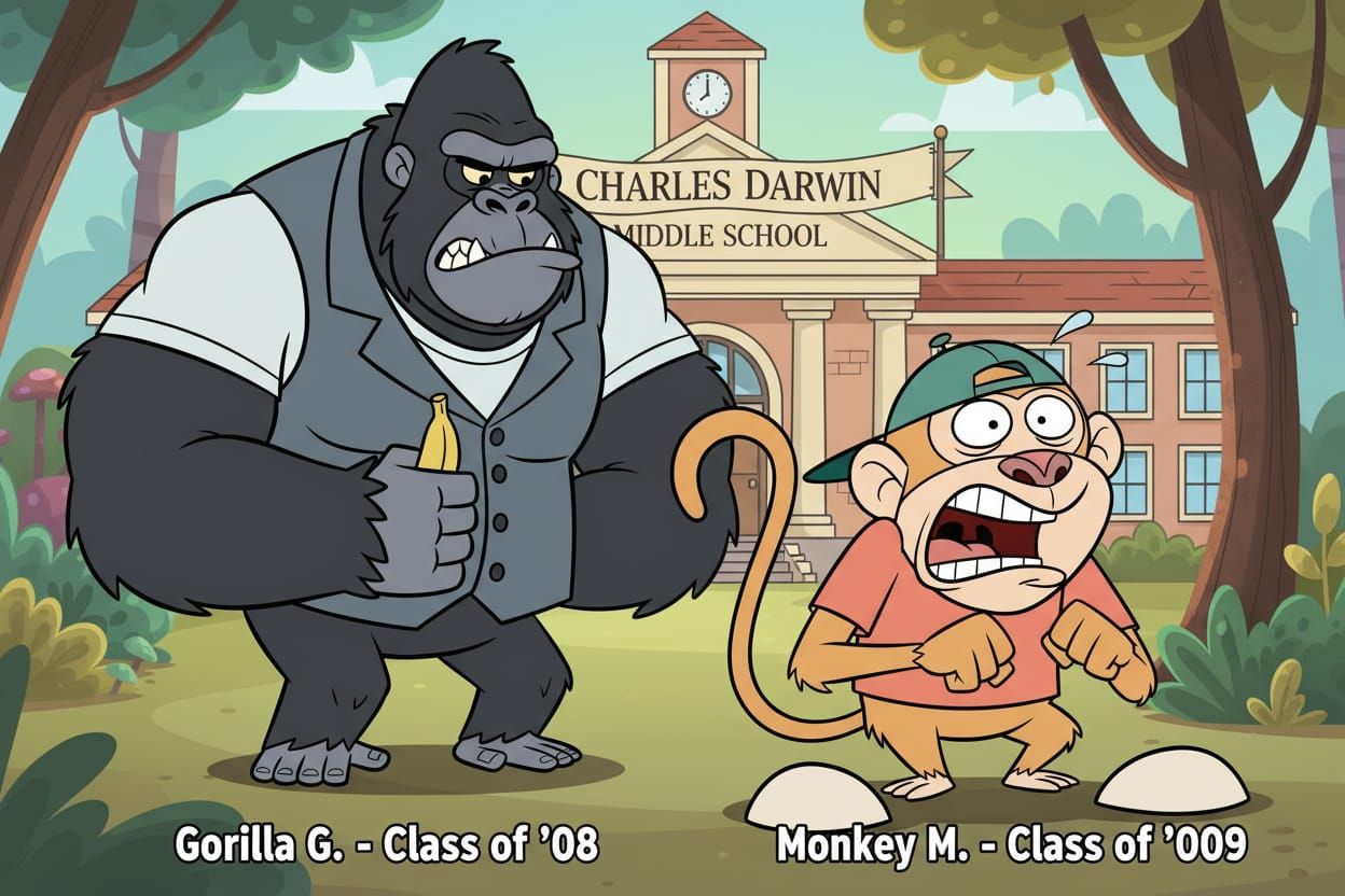 Scared Gorilla at Windsor Castle