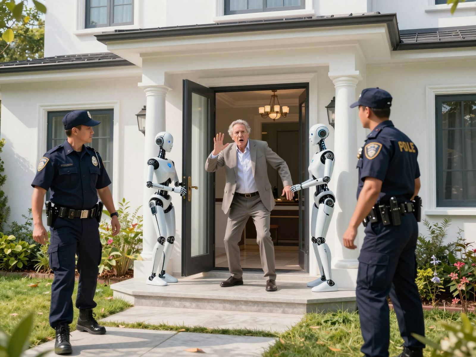 No!  You're real people!  How did you get in here?