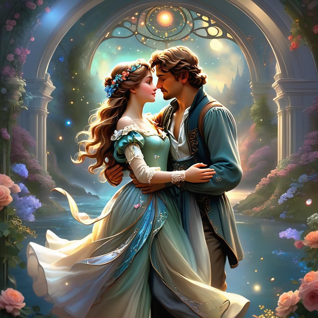 Love in Motion: A 3D Dark Fantasy Masterpiece