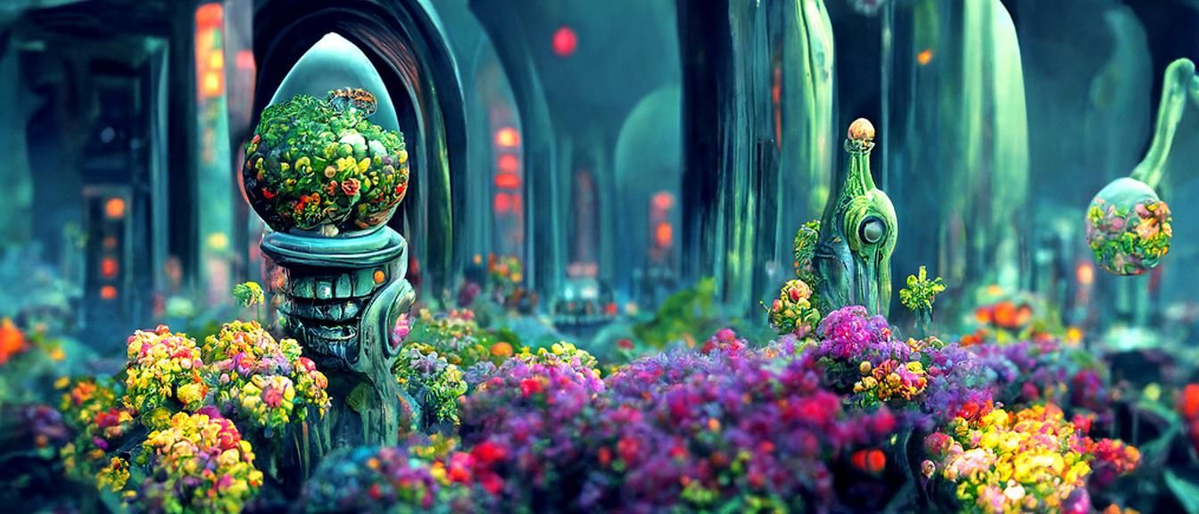 Alien Canals: A Sci-Fi River City