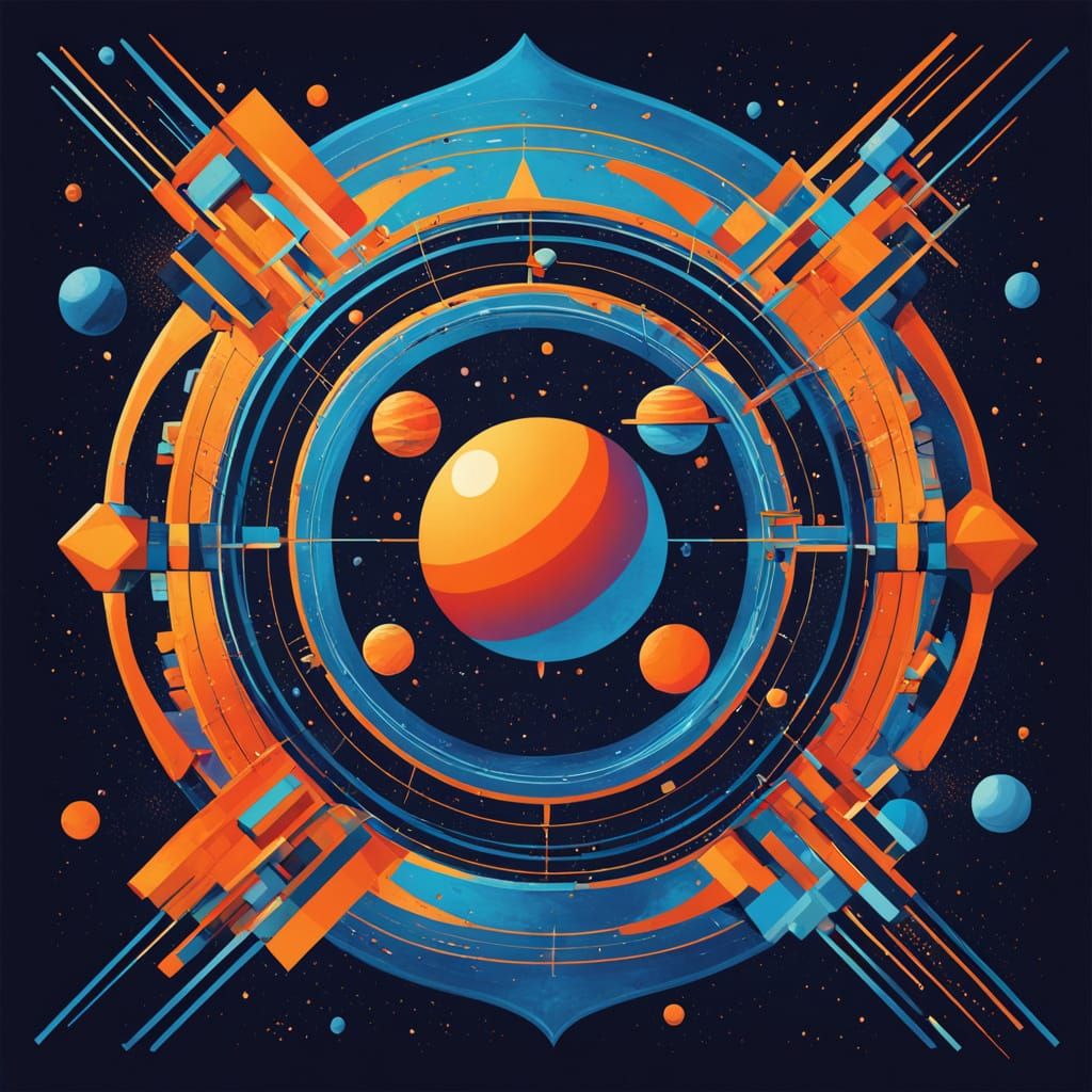 Cosmic Consciousness: Galactic Ascension in Pop Art Style