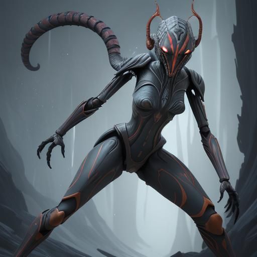 Ahsoka as Xenomorph: Invertebrate Alien Concept Art