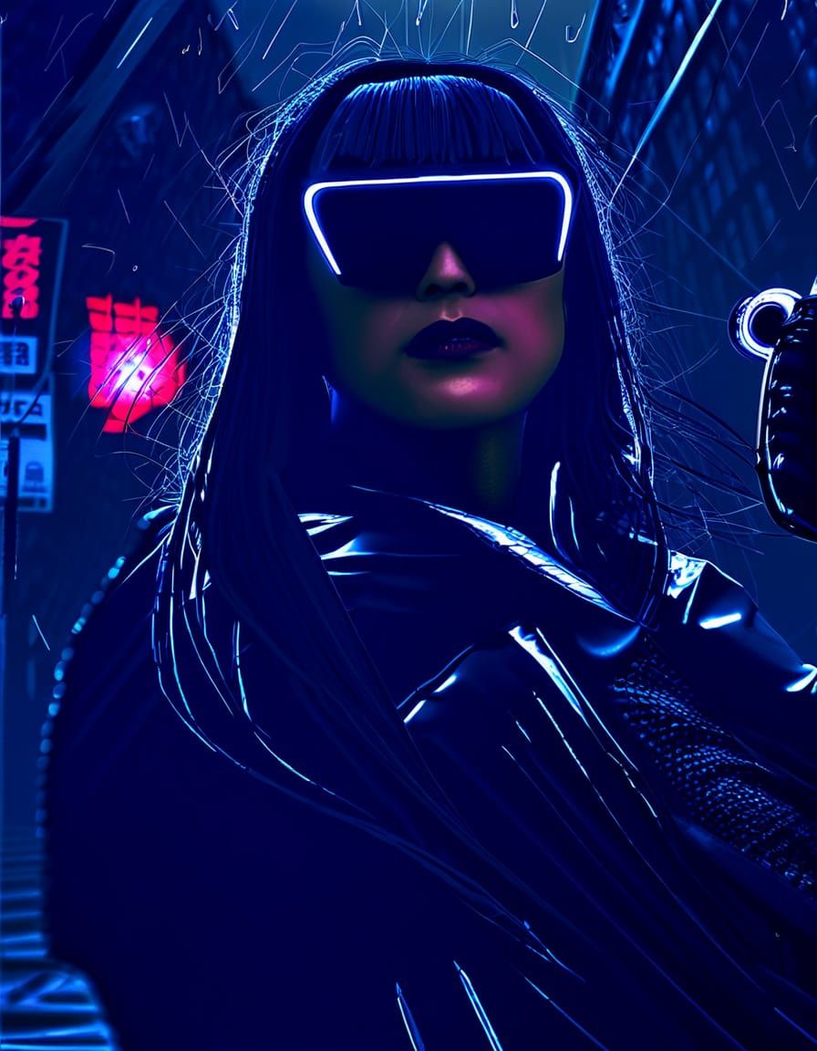 Neuropunk Cityscape at Dusk