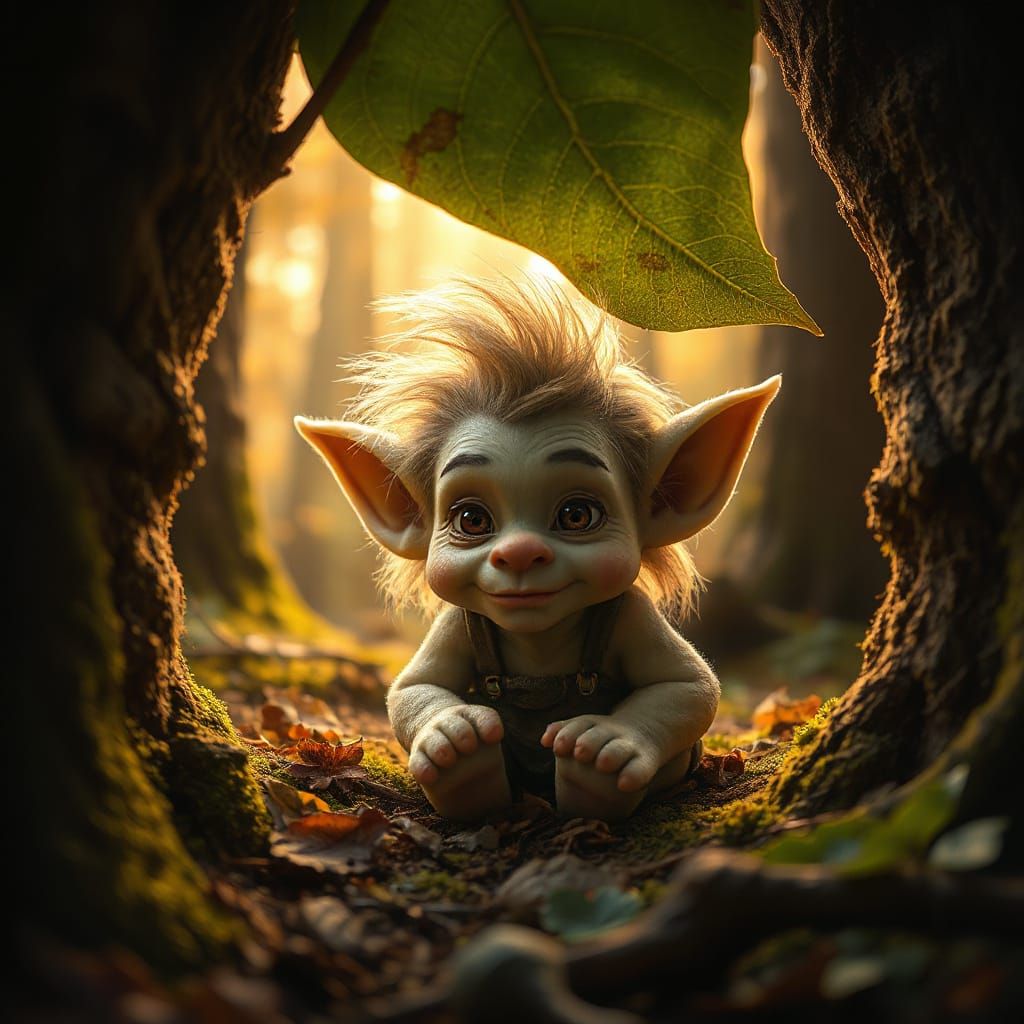 Enchanted Troll Portrait in Fantasycore Style
