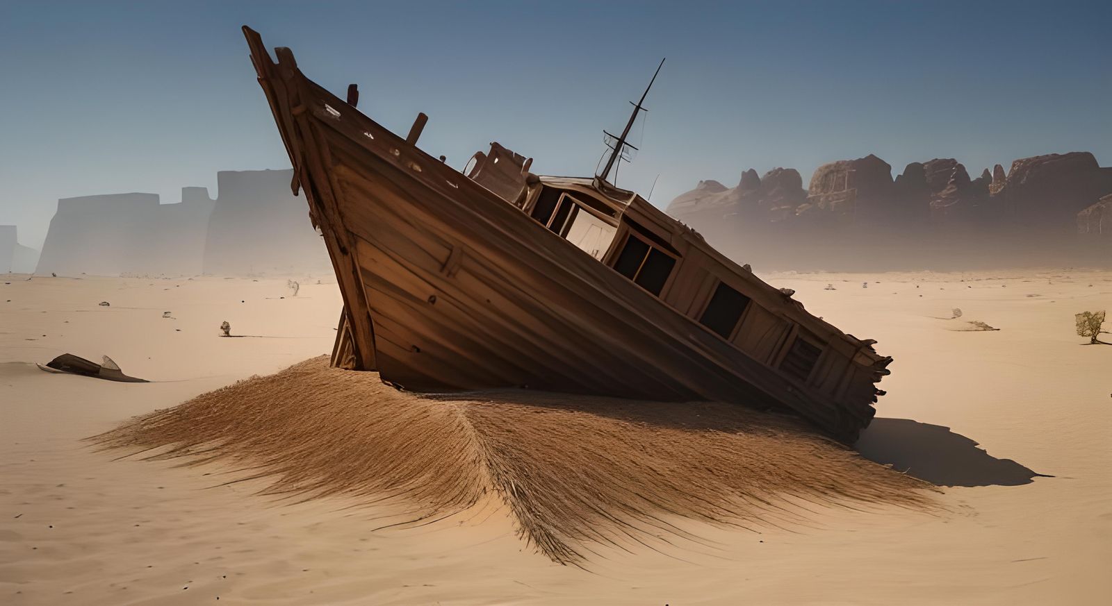 Desert shipwreck