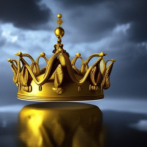 Golden Snake Crown: Digital Matte Painting