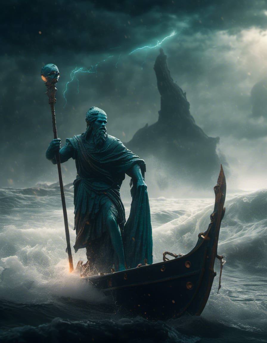 Charon and Nereid: Film Noir Style Image