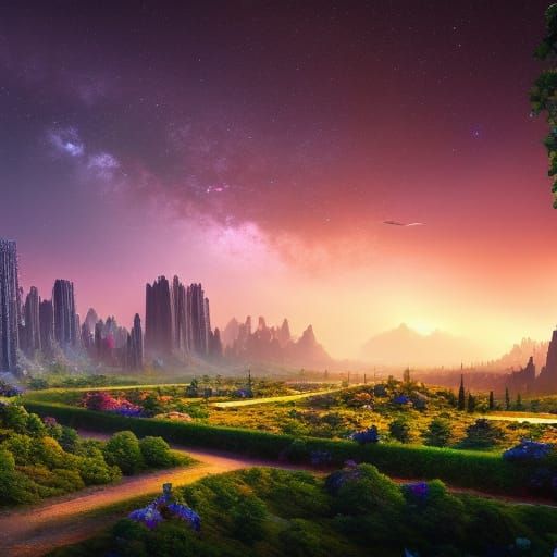 Nature Reclaims a Starry Abandoned City