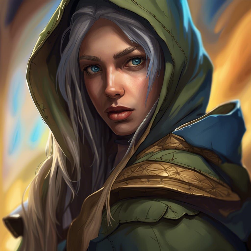 Beautiful Scarred Rogue Portrait in Hyperrealistic Style