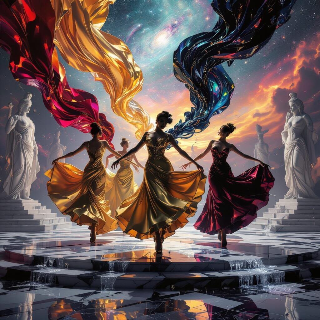 Dancers in Motion: A Surreal Masterpiece