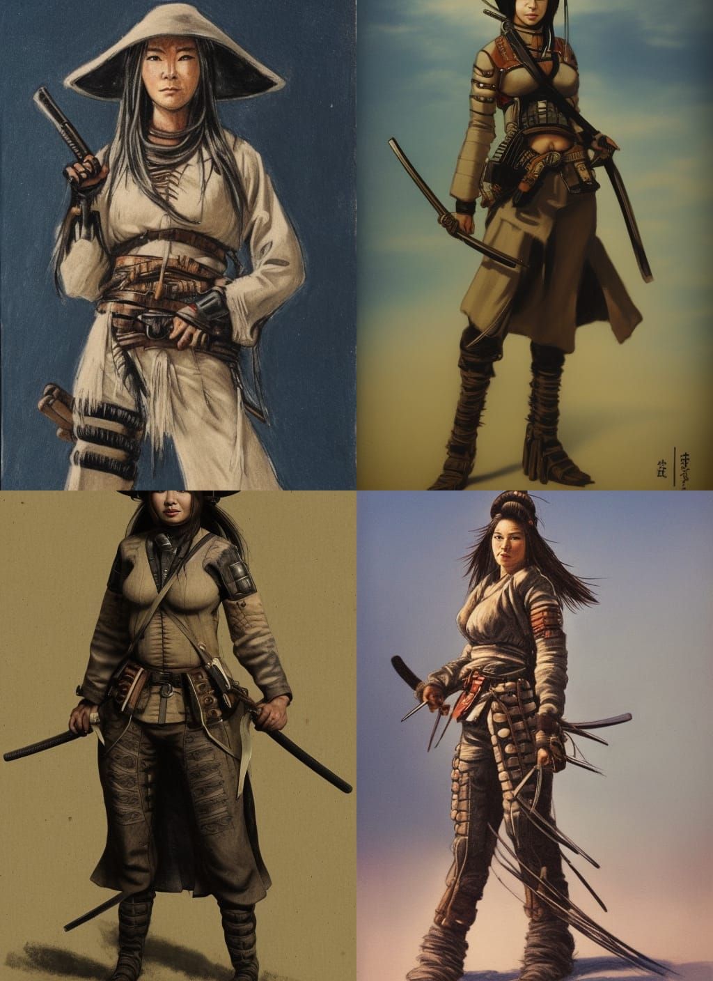 Futuristic Winter Soldier: Samurai Ronin Meets Wild West
