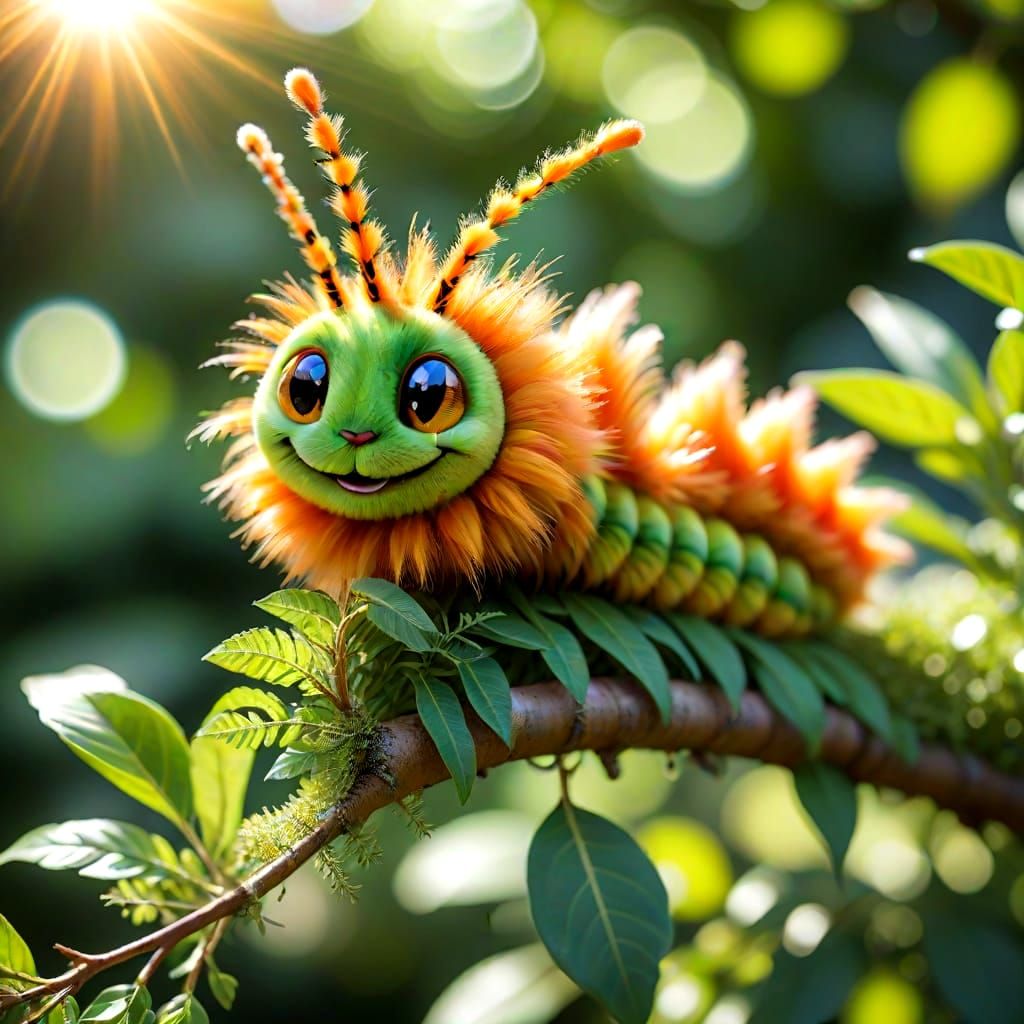 Exotic Furry Creature Basks in Sunshine