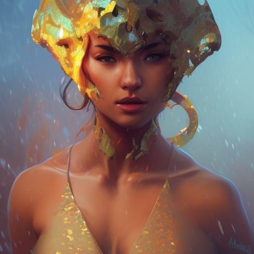 Hyperdetailed Cheetah Portrait in Artgerm Style