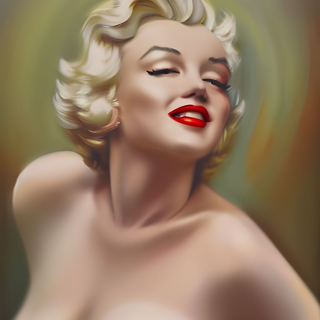 Realistic Painting of Marilyn Monroe in High Definition